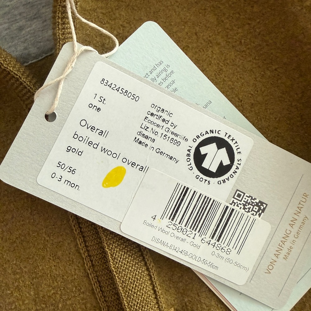 Disana boiled wool overalls NWT - Picture 2 of 2